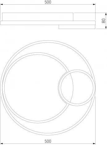 Потолочный светильник круглый светодиодный с пультом Eurosvet Jeremy 90254/1 черный (регулировка яркости, 220V)