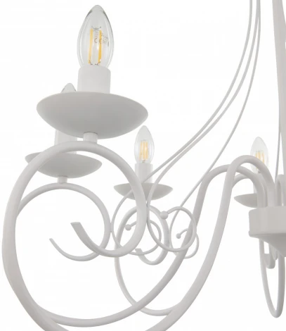 Подвесная люстра Arte Milano AM349159 349159/8 WT (220V, на цепи, подсвечник, свеча)