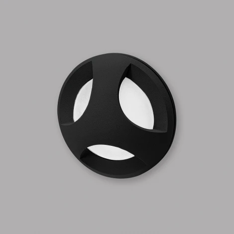 Подсветка для лестниц встраиваемая Imex Paso IL.0013.3002-BK (LED, 220V, круглые, IP54)