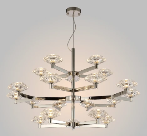 Подвесная люстра Crystal Lux REBECA SP5+10+5 NICKEL