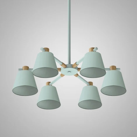 Потолочная люстра на штанге Natura A Blue 6 ImperiumLoft Naturaab (177991-26) (220V)