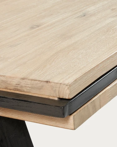 Стол обеденный La Forma (ex Julia Grup) Thinh (Сталь,Дерево,Металл,Обработанная древесина)