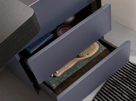 Туалетный стол Angel Cerda BRT3121 (Черный,Синий/ МДФ,Лак,Сталь,Дерево)