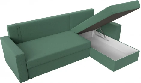 Диван угловой Траумберг Лайт правый угол (Зеленый/Рогожка) Лига Диванов арт.121141