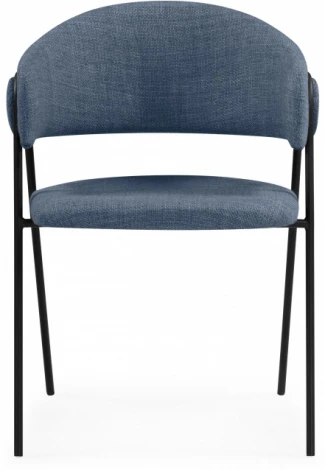 Стул на металлокаркасе Notta Криспиан синий / черный арт.612888