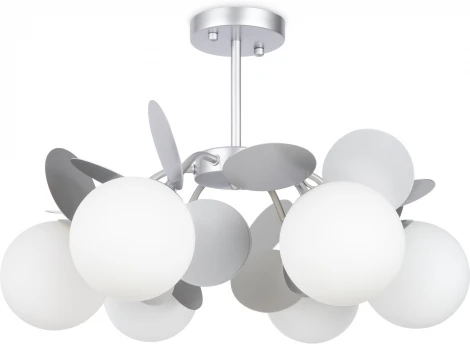 Потолочная люстра на штанге Freya Satellite FR5165PL-06S (220V, шарики)