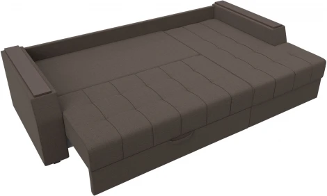 Диван угловой Эмир БС правый угол (Коричневый/Рогожка) Лига Диванов арт.123010