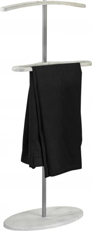 Вешалка костюмная Дэви 3 металлик/дуб дымчатый Mebelik арт.007465