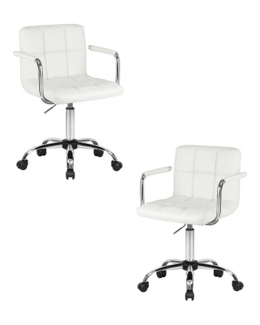 Набор 2 шт офисное кресло для персонала DOBRIN TERRY (белый)