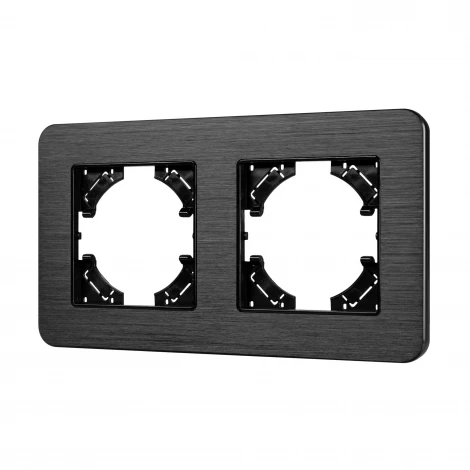 Рамка алюминиевая FRM-AKIRY-AL-2-BK (Arlight) 049725