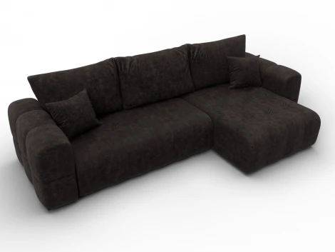 Диван угловой Лига-110 НПБ угол универсальный (ДВП,ДСП,ЛДСП,Брус,Фанера,Велюр/Коричневый) Лига Диванов 136528