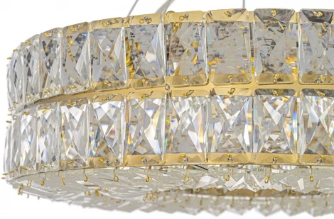 Подвесная люстра Arti Lampadari Sora E 1.5.40.100 G (220V, хрусталь, на тросе, круглые)