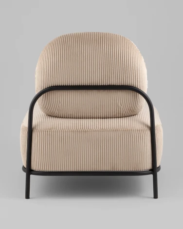 Кресло Стоун велюр рельефный бежевый Stool Group арт.УТ000039988