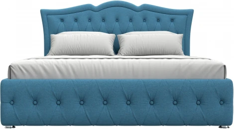 Кровать интерьерная Герда 160 (Голубой/Рогожка) Лига Диванов арт.123593