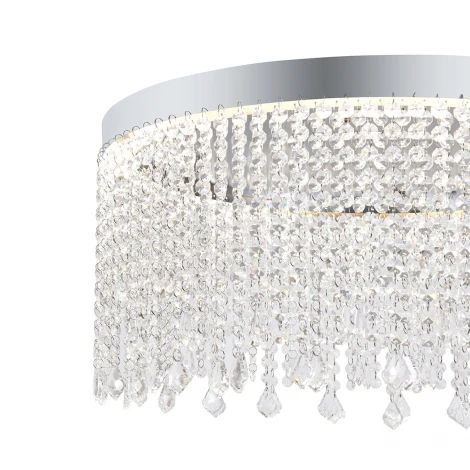 Потолочный светильник круглый светодиодный Indigo V000192L (12055/1P Chrome)