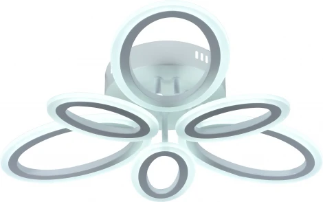 Люстра потолочная Kora 6048-106 светодиодная с пультом 96 Вт 3000К-6000К LED