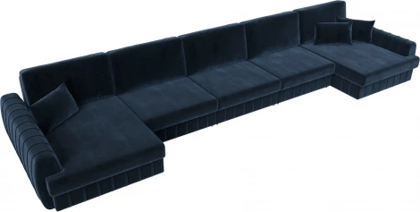 Диван П-образный Лига-057 НПБ МегаЛонг Лига Диванов (Велюр) арт.129363