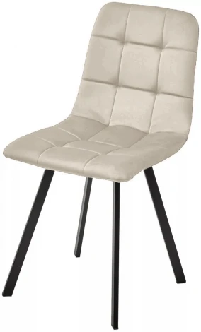 Стул РИЧИ, цвет H-06 Бежевый, велюр / черный каркас M-City 64648
