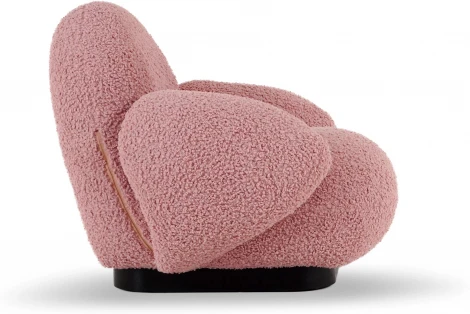 Кресло Flemming Wood ОГОГО Обстановочка! (Мех/Розовый) арт.920349