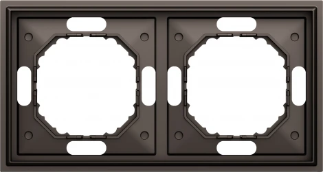 Рамка 2-я, мокко Donel S08 DS21253