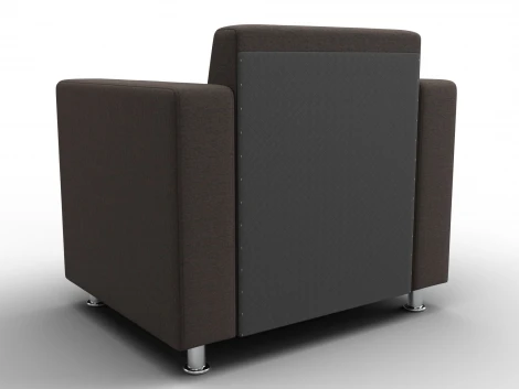 Кресло Лига-093 ВН (ДСП,Брус,Фанера,Рогожка/Коричневый) Лига Диванов 134968