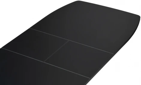 Стеклянный стол Woodville Тамаса 120(150)х70х76 черный 551087