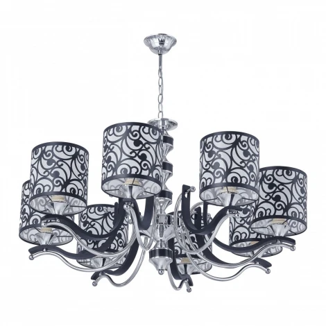 Подвесная люстра Arte Milano Florentia-4957 304957/8 Bk/Ni (220V, на цепи)