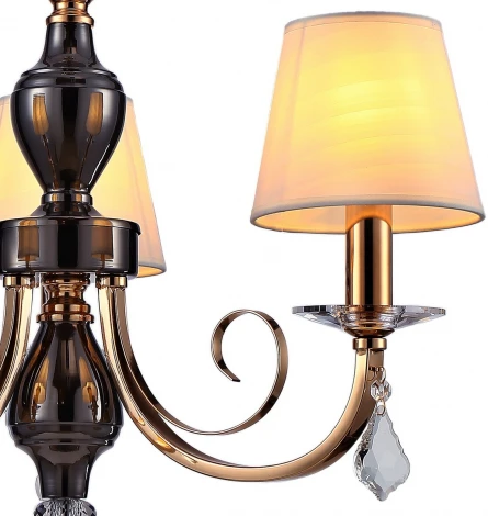 Подвесная люстра ILLUMICO IL5272-3P-27 BK GD (220V, на цепи)