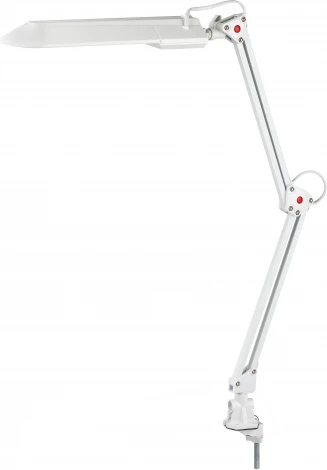 Офисная настольная лампа на струбцине Эра NL-201-G23-11W-W (220V, выключатель)