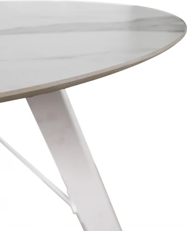 Стол обеденный обеденный JET CERAMIC круглый d-80 (Дерево бук, Выбеленное)