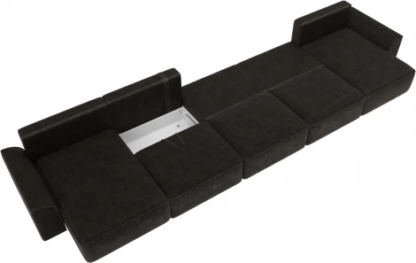 Диван п-образный Лига-048 НПБ МегаЛонг Лига Диванов (Велюр) арт.128323