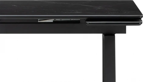 Керамический стол Notta Джек 140(200)х80 черный мрамор shakespeare black / черный арт.612900