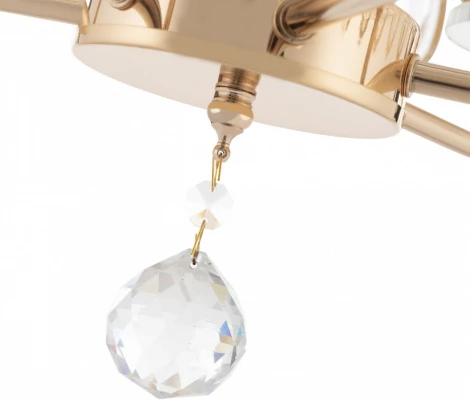 Подвесная люстра хрустальная на штанге Arte Milano Sorrento-2009 372009/6/250/490 GD (220V)