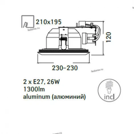 Встраиваемый точечный светильник Arte Lamp Downlights A8044PL-2WH