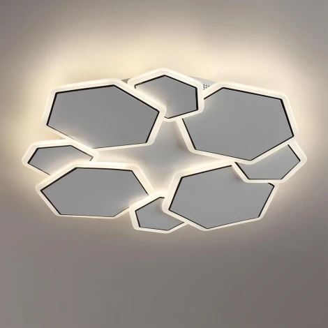 Потолочный светильник круглый светодиодный Lumion Bridge 8012/75CL белый, хром/белый металл/акрилл LED 75W 220V 3000-6000K (круглые)