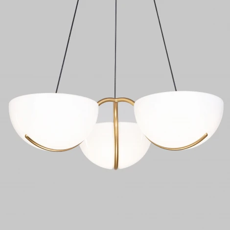 Подвесной светильник Eurosvet Emisfero 50083/3 LED золото (220V, на проводе)