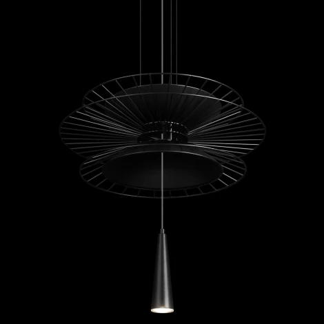 Подвесной светильник Loft It Star 10141B/400 Black (220V, на тросе, круглые, летающая тарелка)