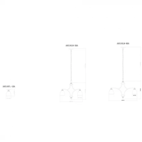 Подвесная люстра Arte Lamp Bonito A9518LM-5BA
