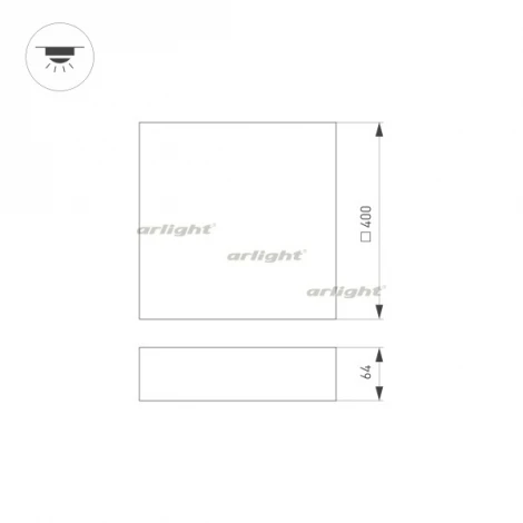 Накладной точечный светильник Arlight 034797 (LED, 220V, IP40)