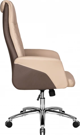 Офисное кресло для руководителей DOBRIN LEONARD (коричнево-бежевый)