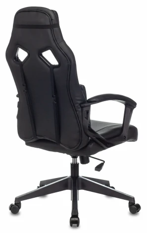 Кресло игровое Zombie DRIVER черный/белый эко.кожа с подголов. крестовина пластик