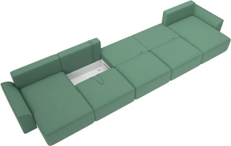 Диван п-образный Лига-048 НПБ МегаЛонг Лига Диванов (Рогожка) арт.128318