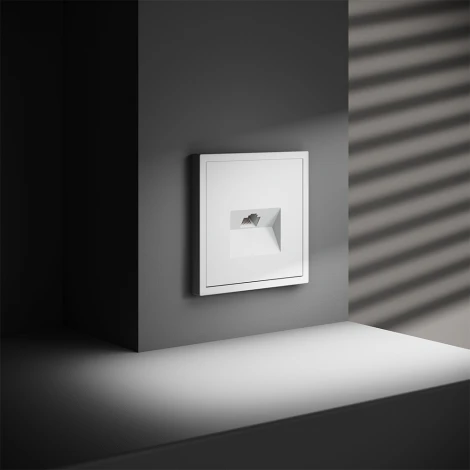 Розетка Ethernet RJ-45 (белый матовый) Voltum S70 VLS060102