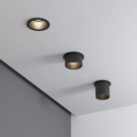 Светильник встраиваемый Elektrostandard Moll 25002/01 GU10 чёрный (220V, круглые)