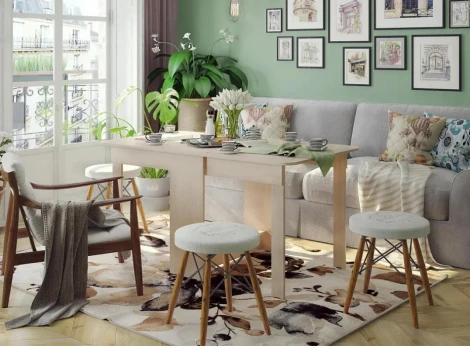 Стол-книжка Woodville ПВХ дуб млечный 40203-1