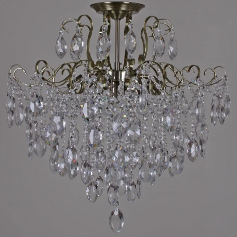 Потолочная люстра хрустальная на штанге Reluce 67030-0.3-600A AB
