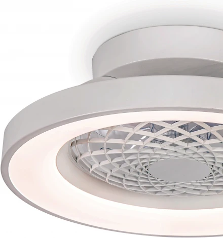 Потолочный светильник круглый светодиодный диммируемый с вентилятором с пультом управлением смартфоном регулировкой цветовой температуры Mantra Tibet 7804 (регулировка яркости, 220V, круглые)