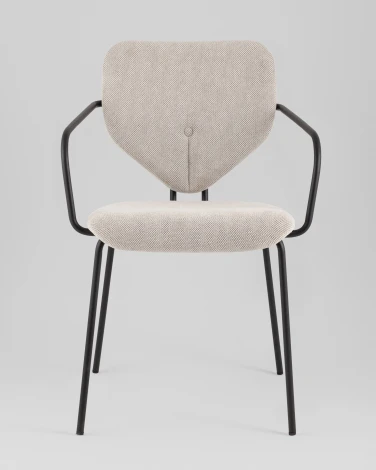 Стул обеденный Masey с подлокотниками бежевый Stool Group арт.УТ000039585