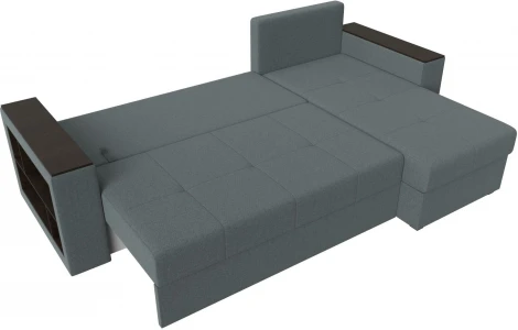 Диван угловой Дубай Лайт правый угол (Серый/Рогожка) Лига Диванов арт.121640