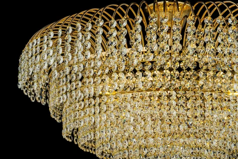 Потолочная люстра буше Arti Lampadari Elba E 1.2.60.100 G (220V, хрусталь)